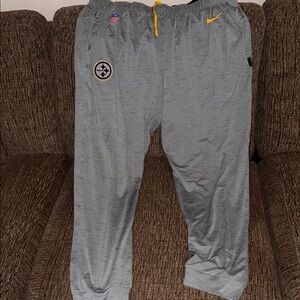 Gray NFL steelers Sweatpants with Logo
